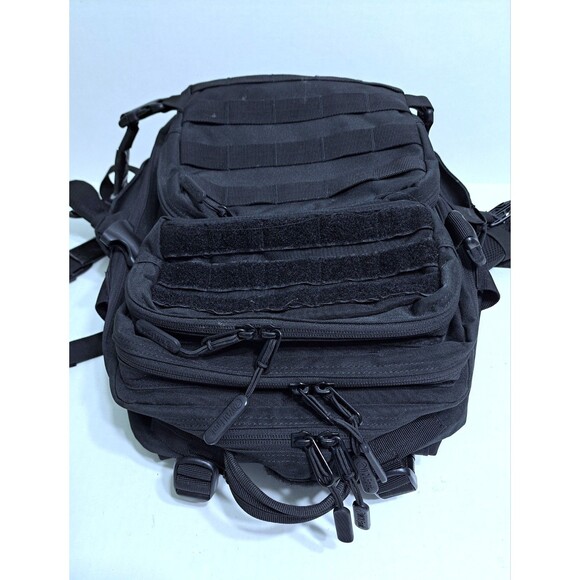 WOLFpak 45L Backpack Black Camping Hiking Gym Military Molle Hook Loop Wolfpack - Picture 2 of 16